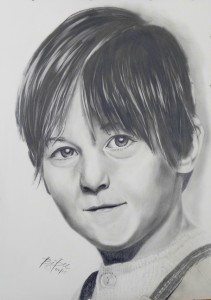 Brüderchen Bleistiftportrait 50x70 cm