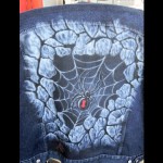 Jeansjacke Spider•Airbrush•ART and AIR•Vorarlberg