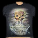 T-Shirt Skull•Airbrush•ART and AIR